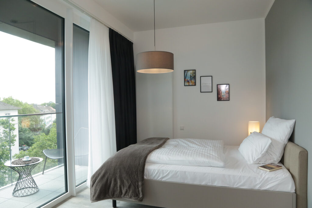 In our PM-AM apartments you can enjoy the beautiful view directly from your bed.